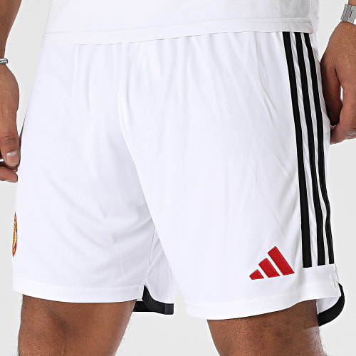 Short Jogging A Bandes Manchester United HR3678 Blanc