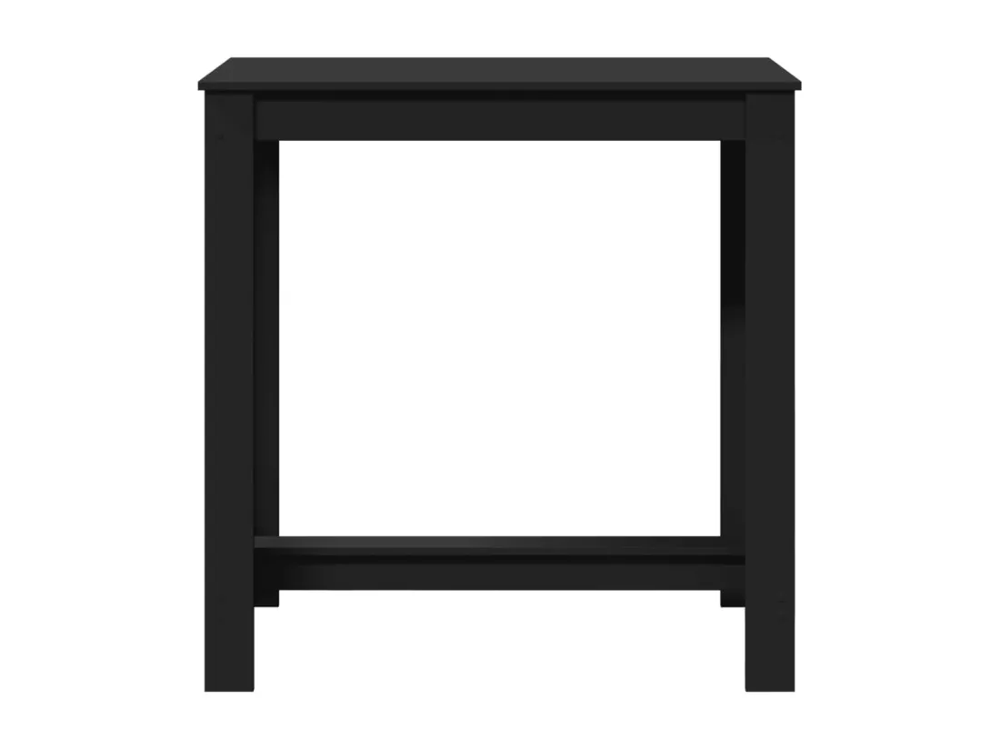 Table de bar noir 102x50x103,5 cm bois d'ingénierie