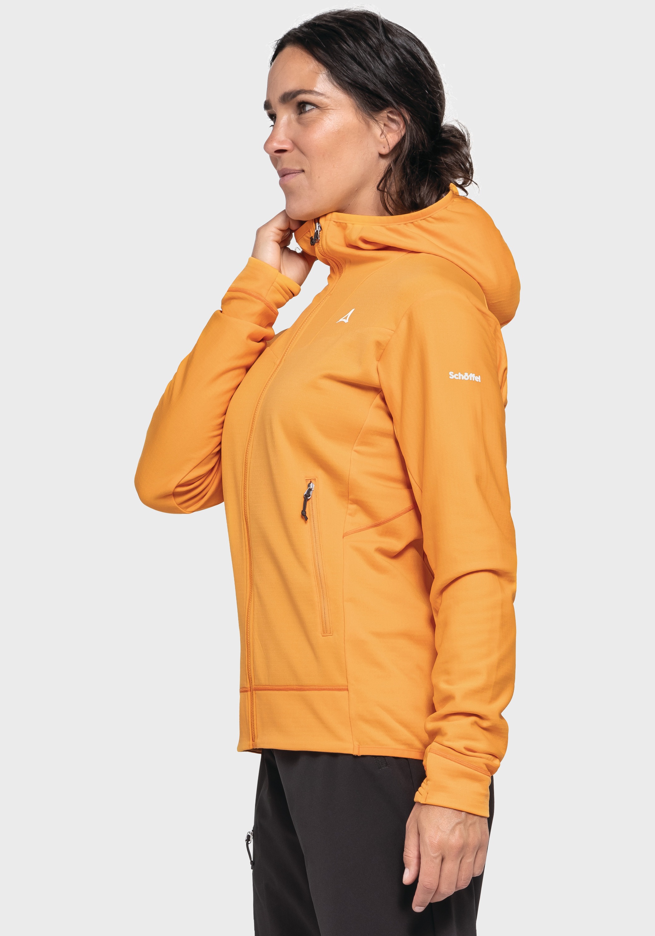 Schöffel Fleecejacke »Mountain Fleece Hoody Style Blaueis WMS« mit Kapuze