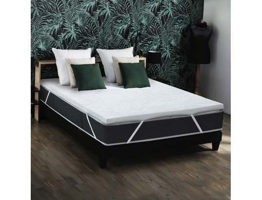 IDLITERIE - Sur matelas Surmatelas déhoussable mémoire de forme 50 kg - 160x200cm