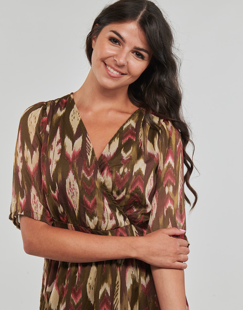 Only - ONLPAM LIFE 2/4 MIDI DRESS PTM - Marron