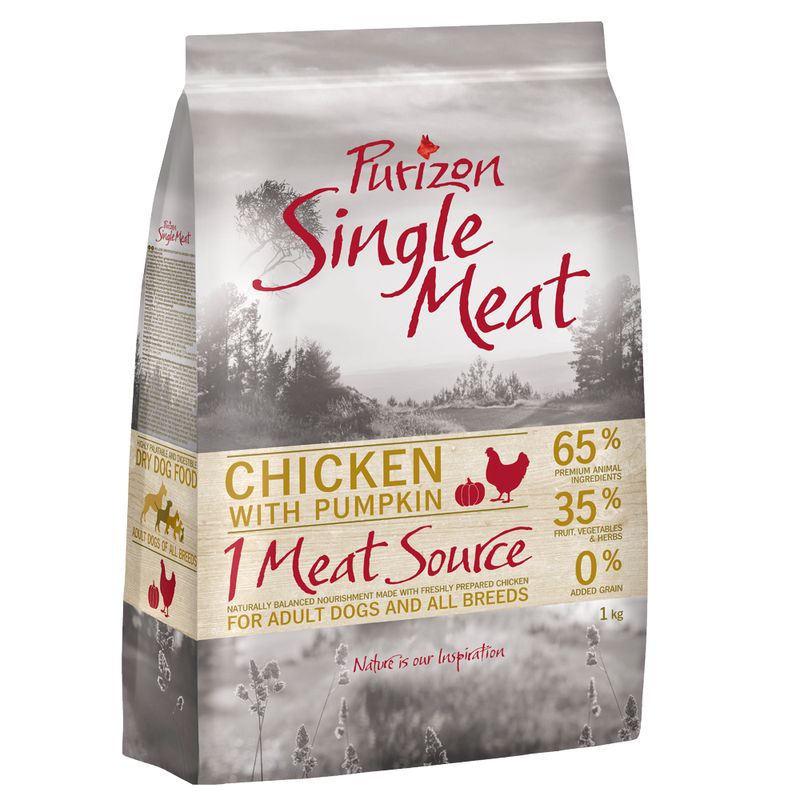 Purizon Single Meat Adult, poulet, potiron & fleurs de camomille - sans céréales