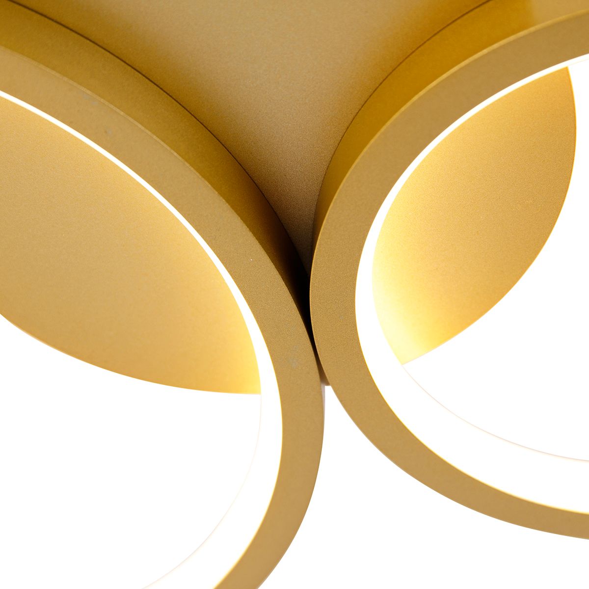 Plafondlamp goud incl. LED 3 staps dimbaar 4-lichts - Lupolo