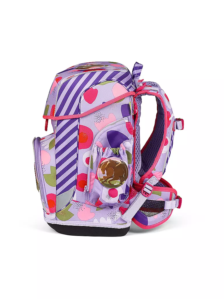 ERGOBAG Schultaschen Set 6tlg CUBO Light -  BlütenzauBär lila