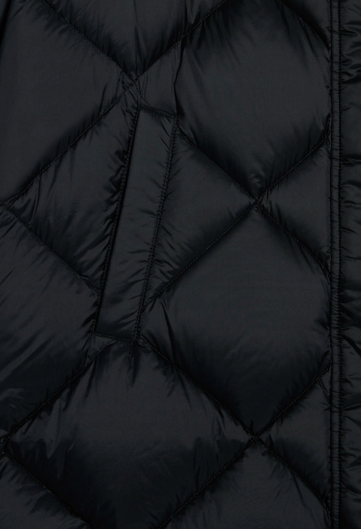 Doudoune longue en polyester recycle