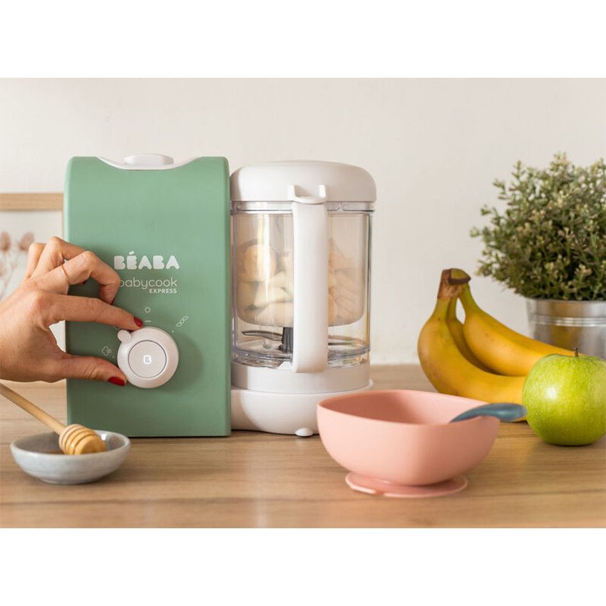 Robot Babycook Express Vert sauge - Ecru
