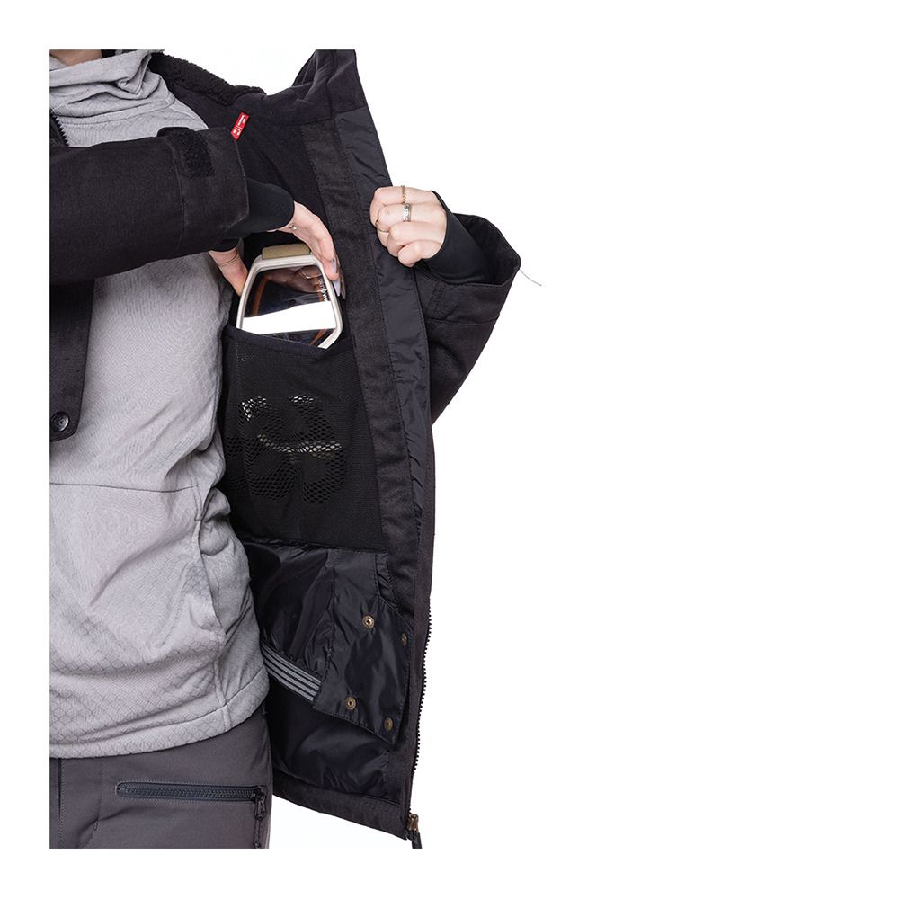 686 RUMOR - Veste ski Femme black slub