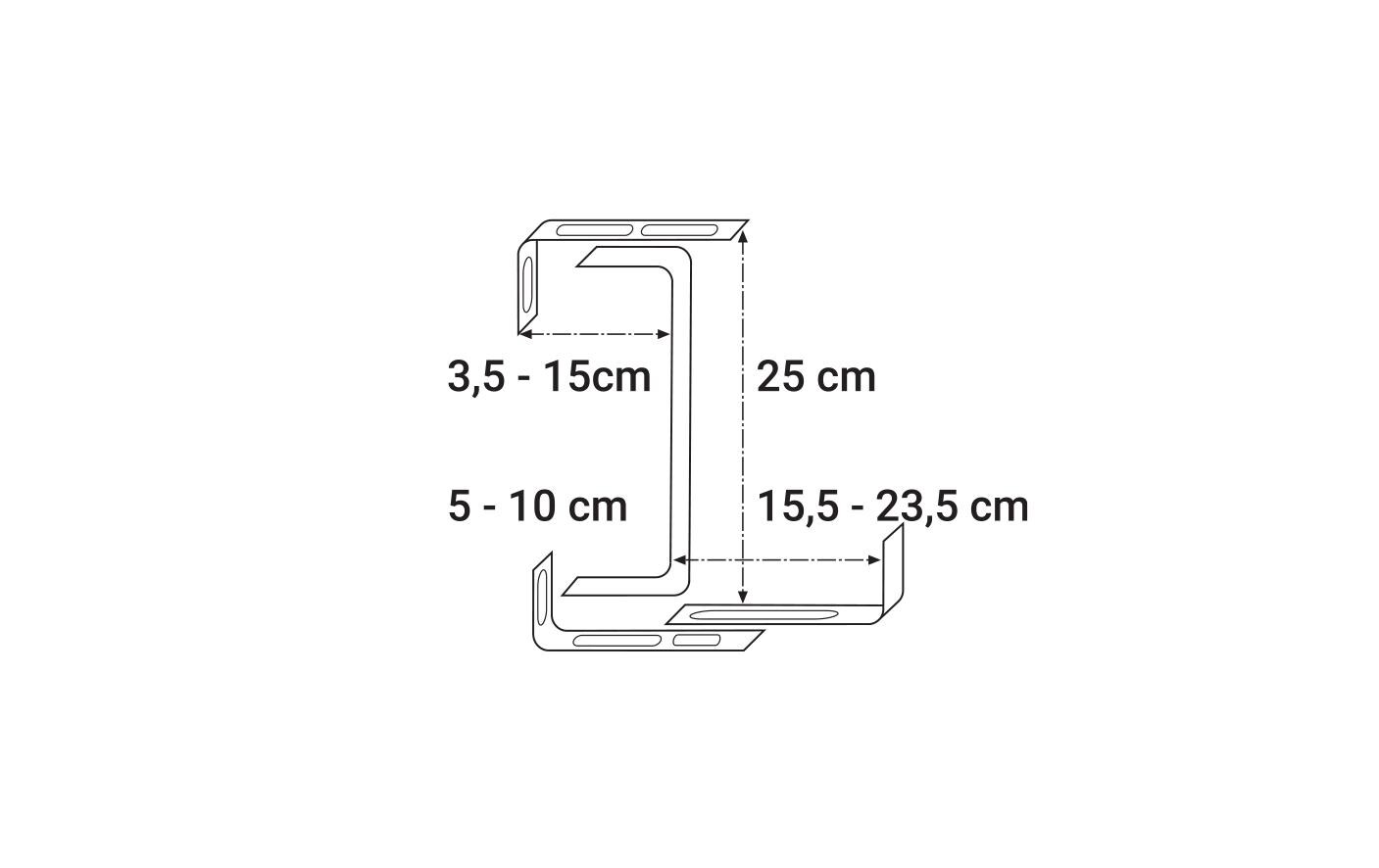 Balkonkistenträger 3x verstellbarBlumenkastenhalter 3x verstellbar