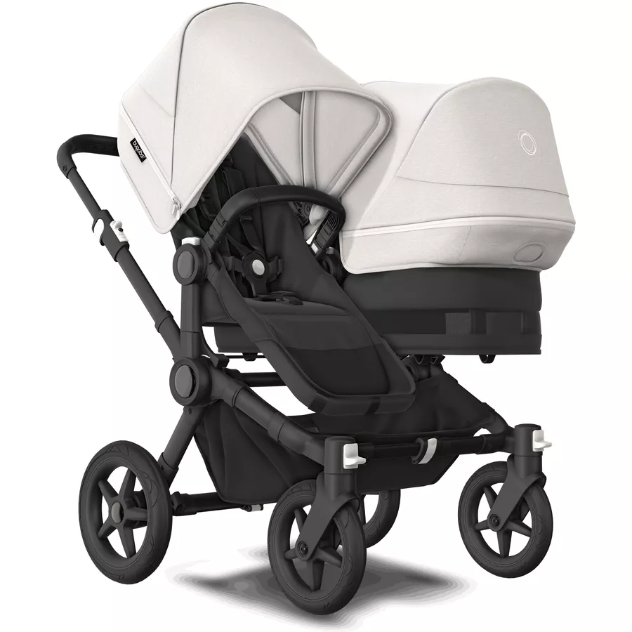 bugaboo Geschwisterwagen Donkey 5 Duo Complete BlackMisty White