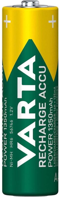 Varta - RECH.AC.Power - Oplaadbare AA Batterijen - 1350 mAh - 4 Stuks