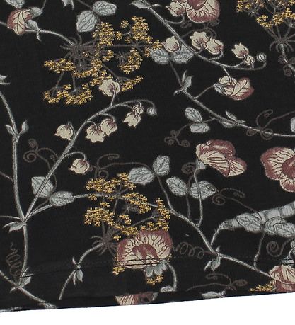 En Fant T-Shirt - Gate - Schwarz m. Blumen