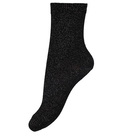 Condor Socken - Viskose - Schwarz m. Glitzer