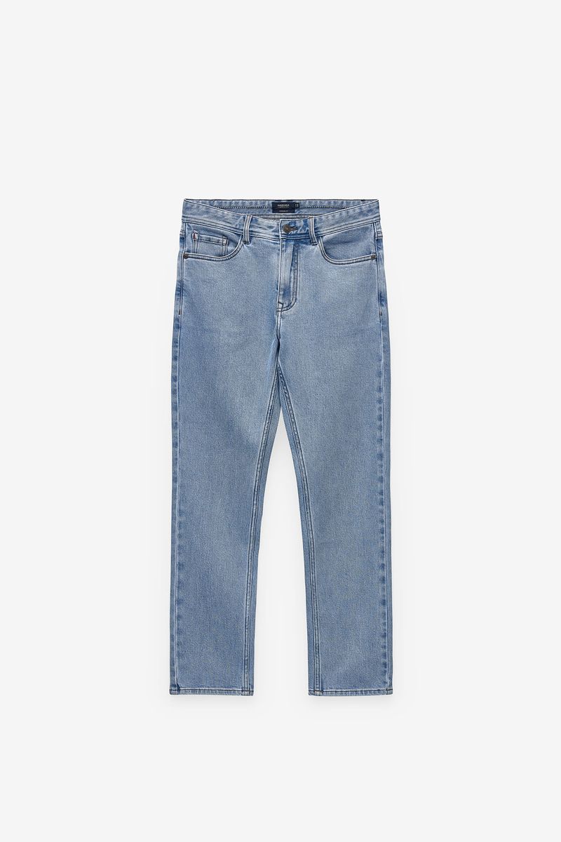 CALÇAS DENIM TAPERED FIT