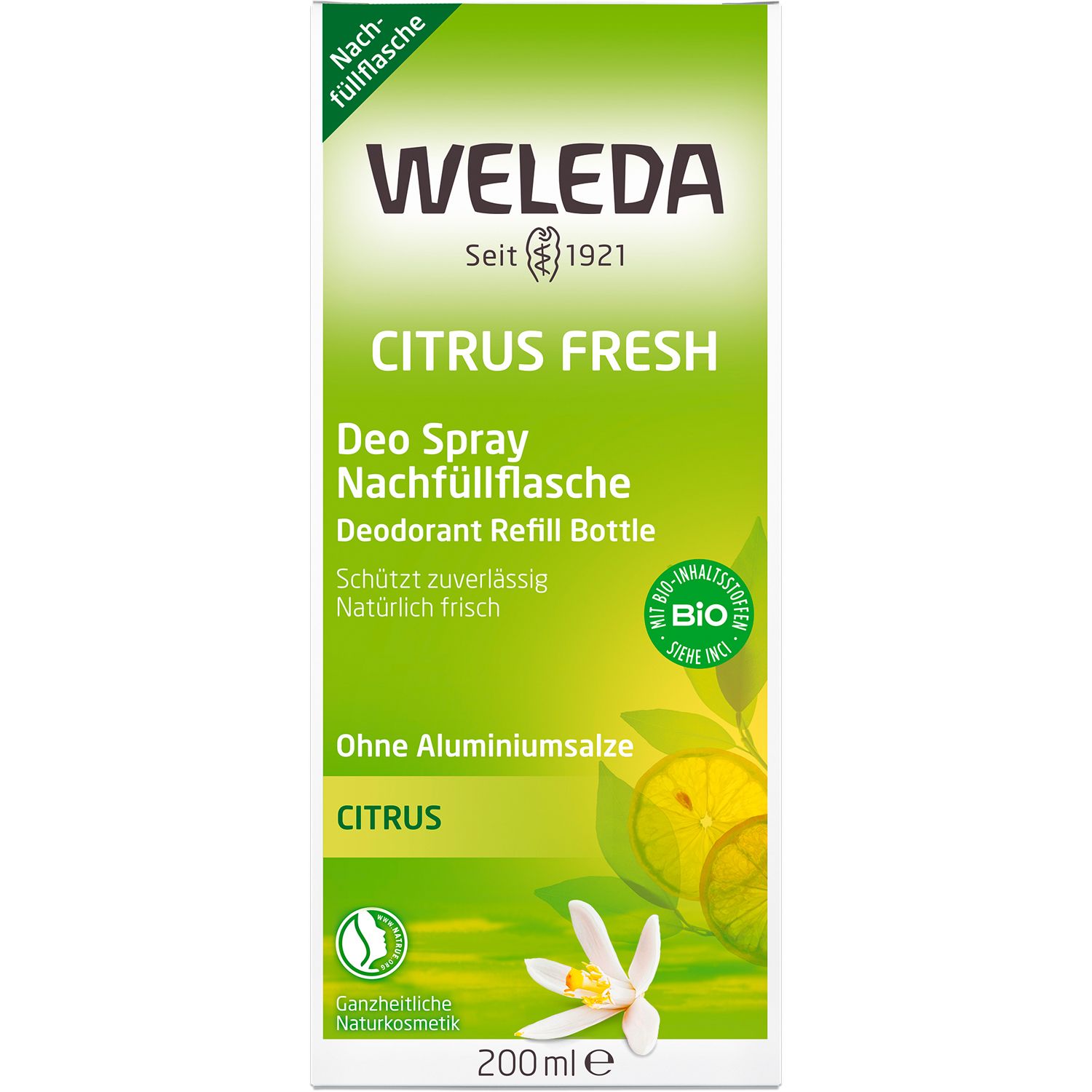 Weleda Deo Spray Citrus Fresh - zuverlässige, natürliche Wirkung ohne Aluminiumsalze
