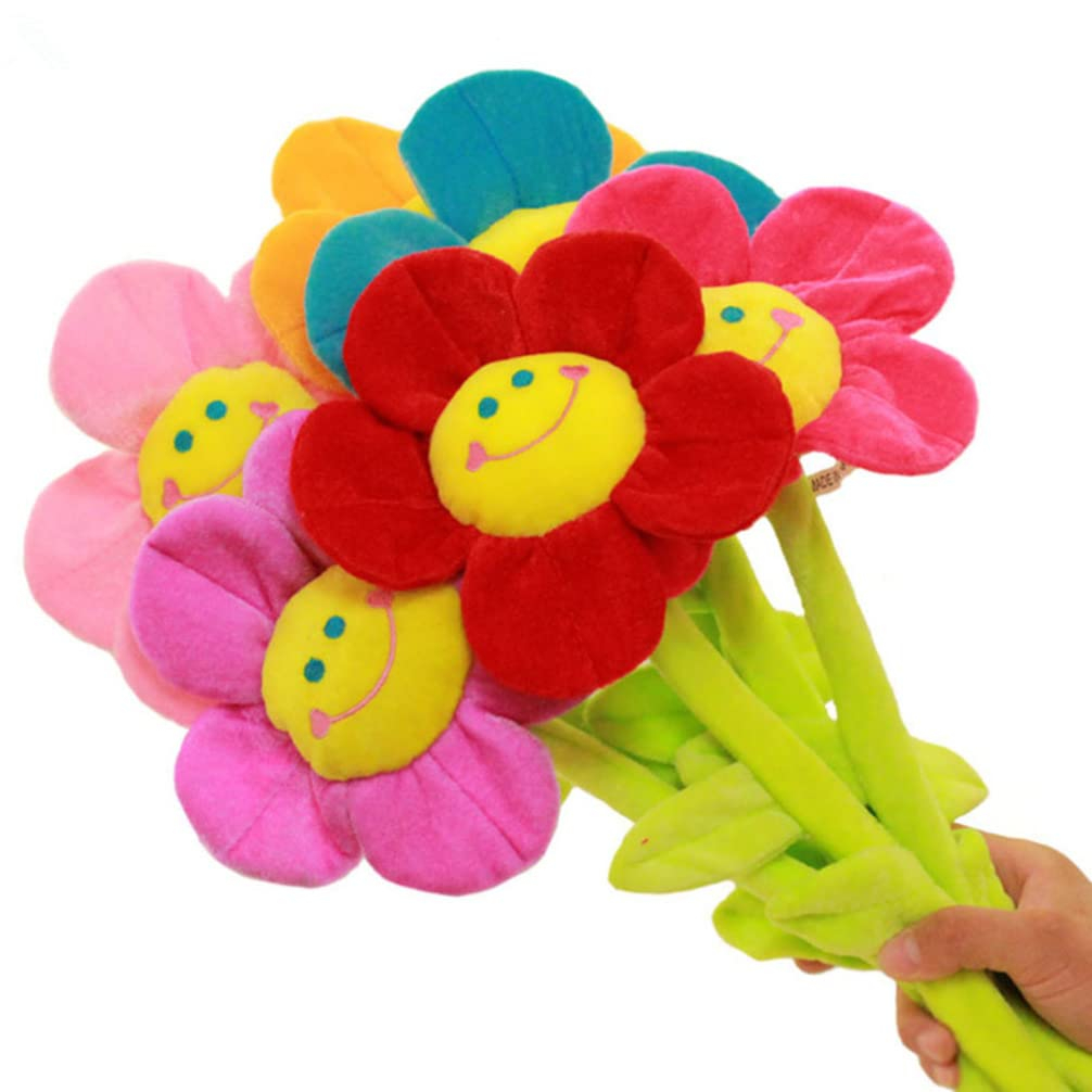 (10er Set) 30cm Plüsch Vorhang Raffhalter Binder Kinderzimmer Deko Biegbare Gardinenhalter - Blumen
