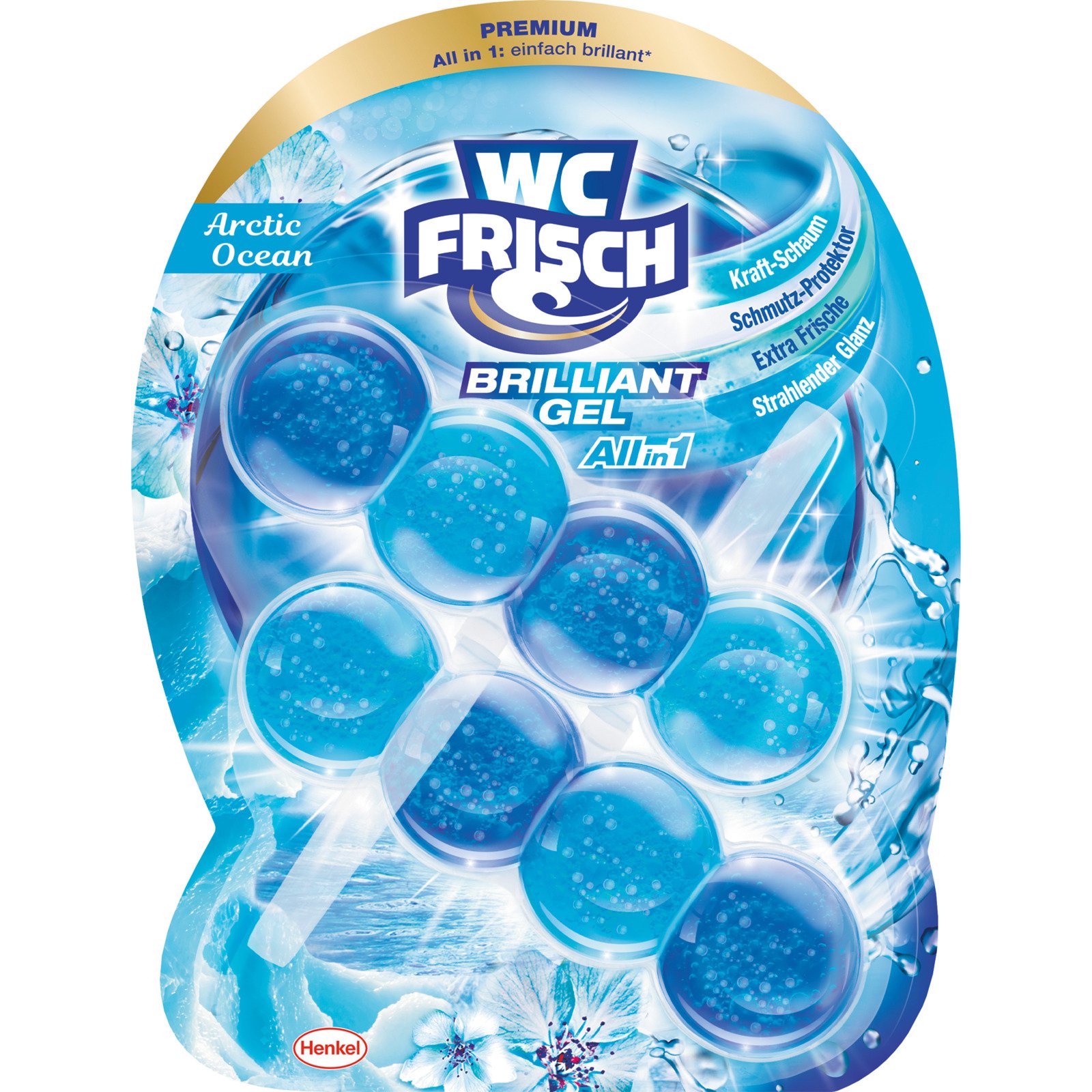 WC Frisch Einhänger Brillant Gel Arctic Ocean 2 x 42 g