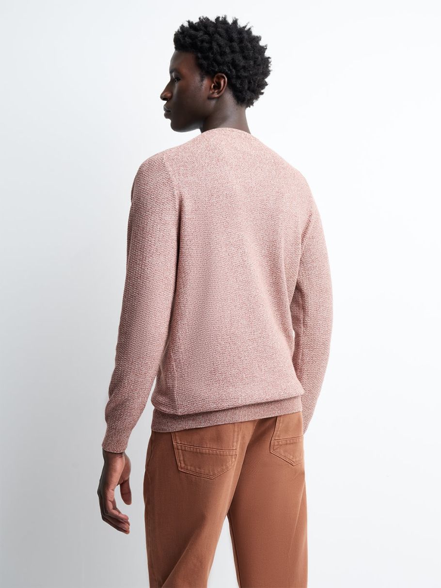 Pull col V en coton