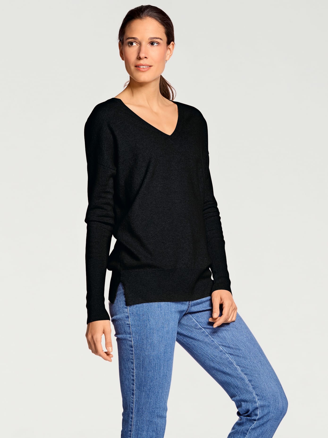 Pull col v basique facile à associer