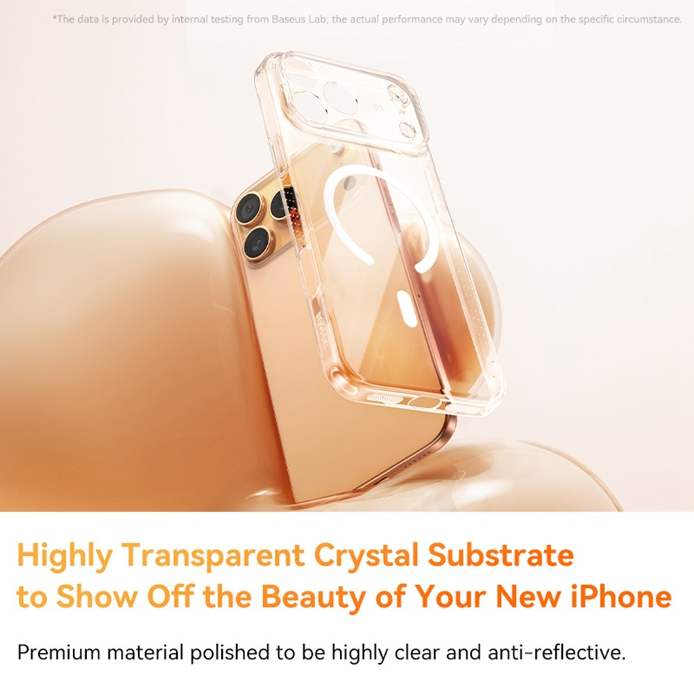 iPhone 17 Pro MagSafe Crystal Hardcase Hülle mit Kameraschutz - Transparent