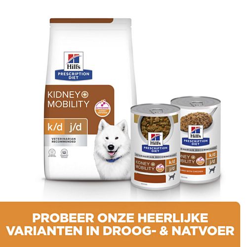 Hill's Prescription Diet KD + Mobility Kidney + Joint Care Hondenvoer
