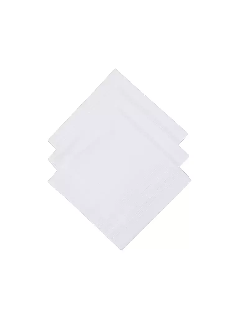 STUCO Taschentücher 3er Pkg. TILO   weiss