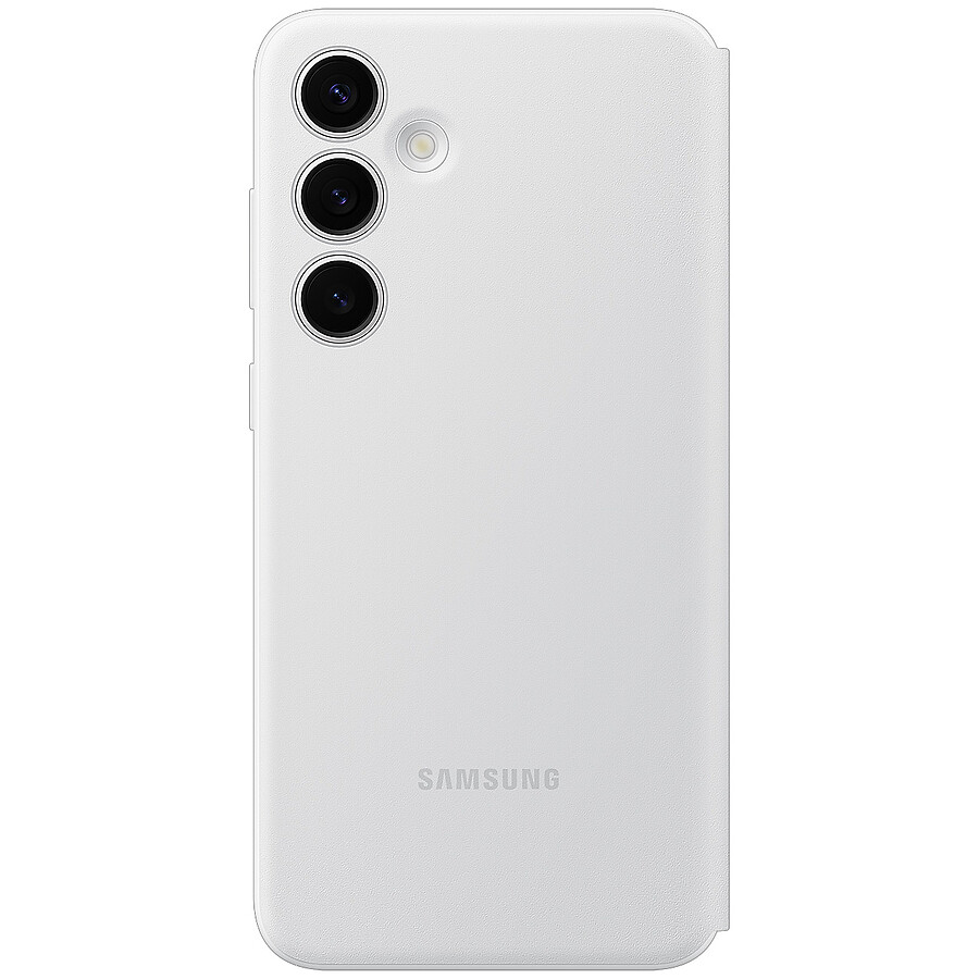 Samsung Étui Smart View Blanc avec porte-carte - Galaxy S24+