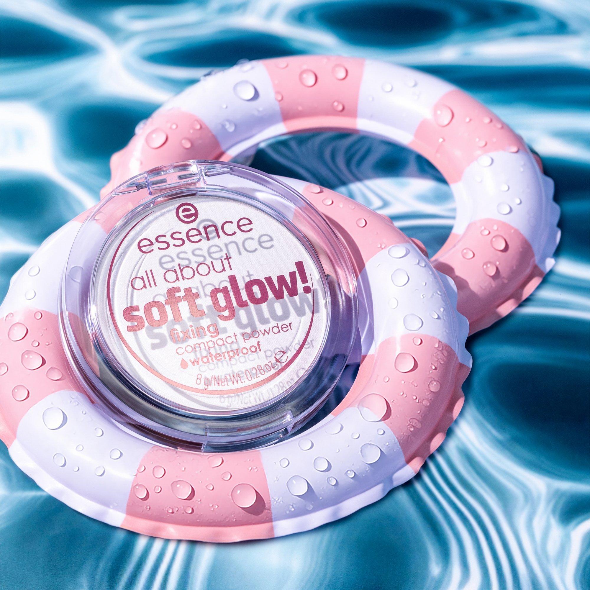 all about soft glow! fixing compact powder waterproof
