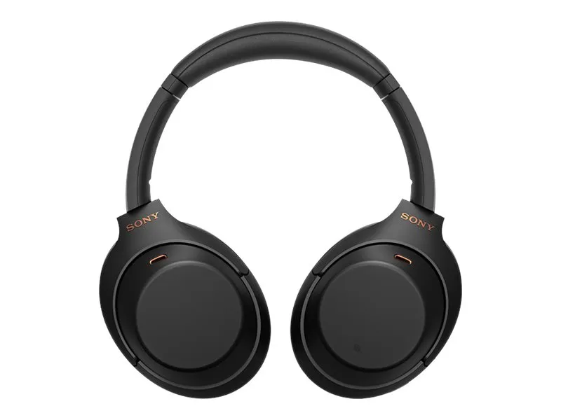 Sony WH-1000XM4 - Hovedtelefoner med mik. - fuld størrelse - Bluetooth - trådløs, kablet - NFC - aktiv støjfjerning - 3,5 mm jackstik - sort
