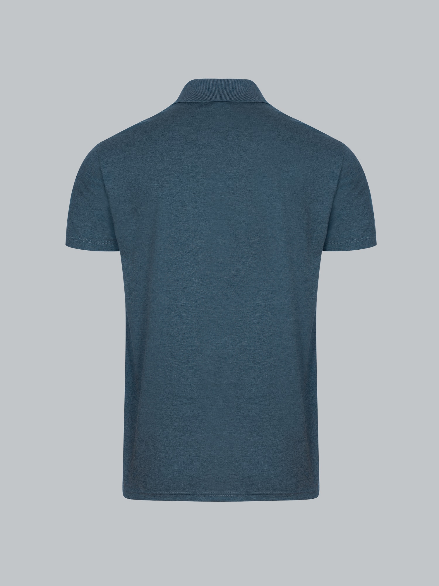 Poloshirt aus Single-Jersey Jeans-melange