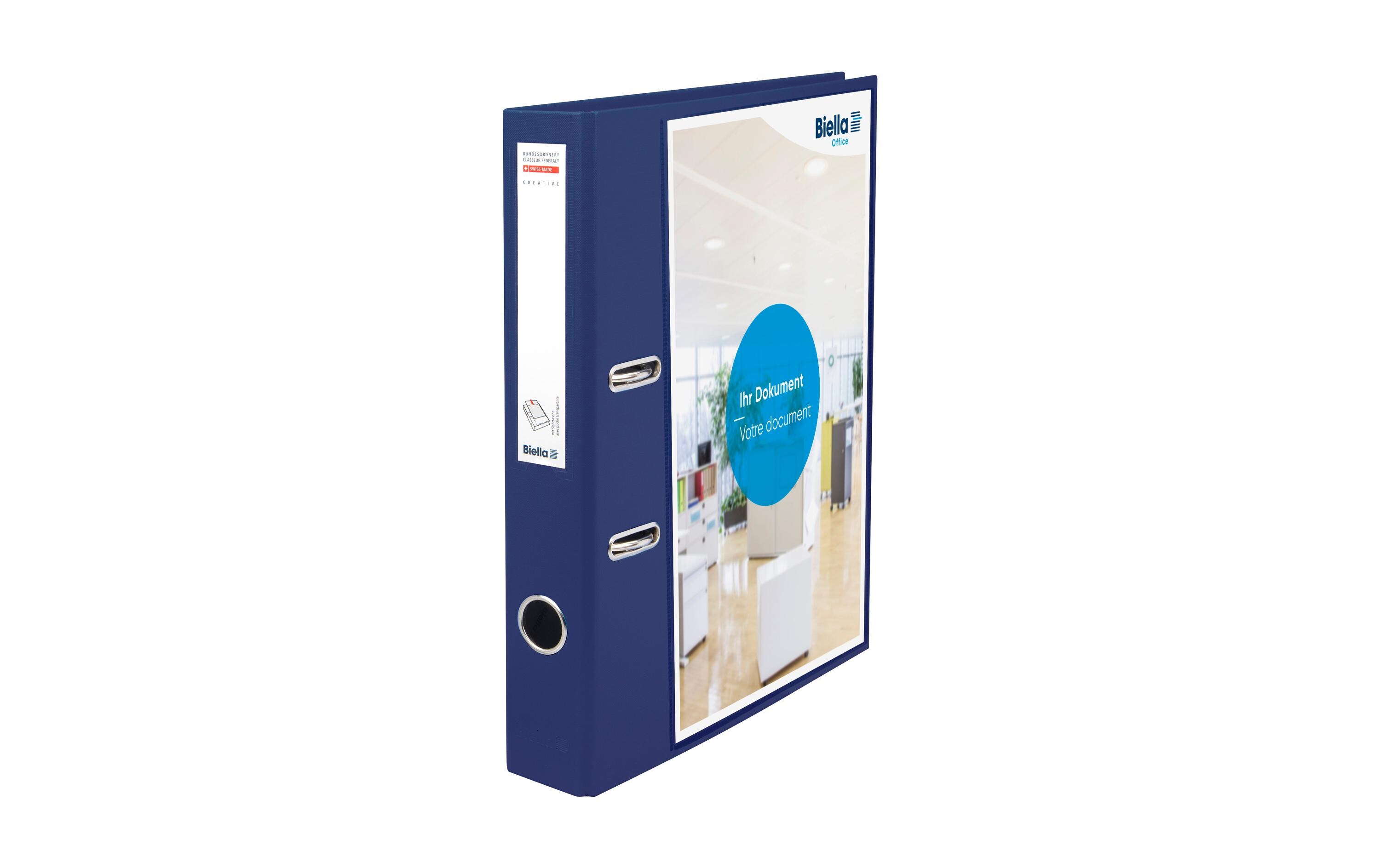 Bundesordner Creative A4, 4 cm, MarineblauHochwertige Ordner für Dokumente im A4-Format