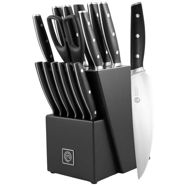 Masterchef Preformance-knivsæt med 15 knive i en knivblok
