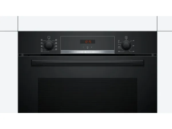 Bosch Serie | 4 HBA534EB0 - Ovn - til indbygning - niche - bredde: 56 cm - dybde: 55 cm - højde: 58.5 cm - med selv-rengøring - Klasse A - sort