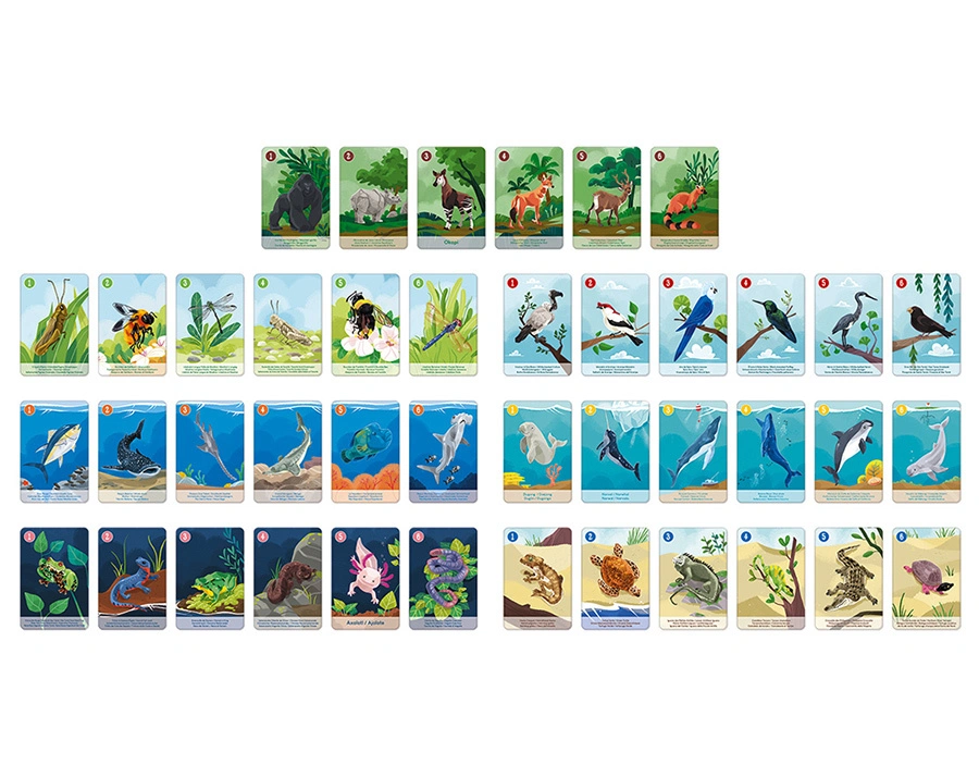 Janod-WWF® Kombinationsspiel TIERGATTUNGEN 42-teilig