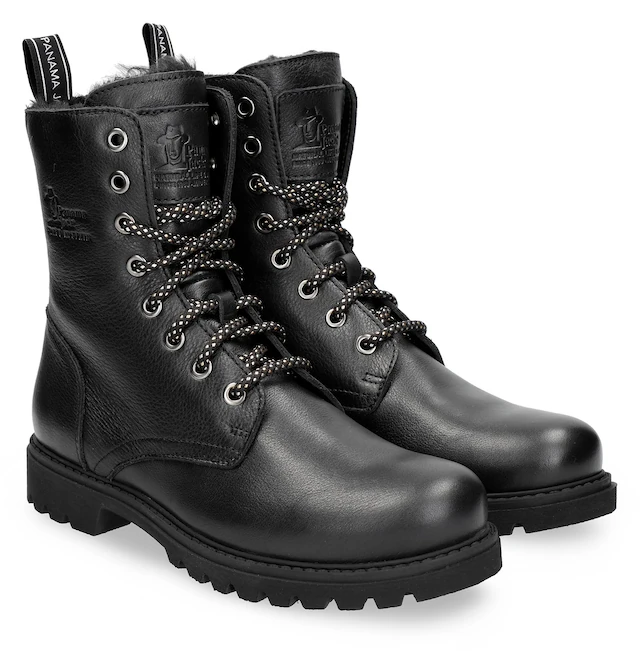 Panama Jack Schnürboots »Frisia«  , Schnürboots, Stiefelette, Blockabsatz, mit Warmfutter