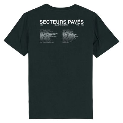 T-Shirt Unisexe Çois 'Secteurs Pavés Roubaix' Noir