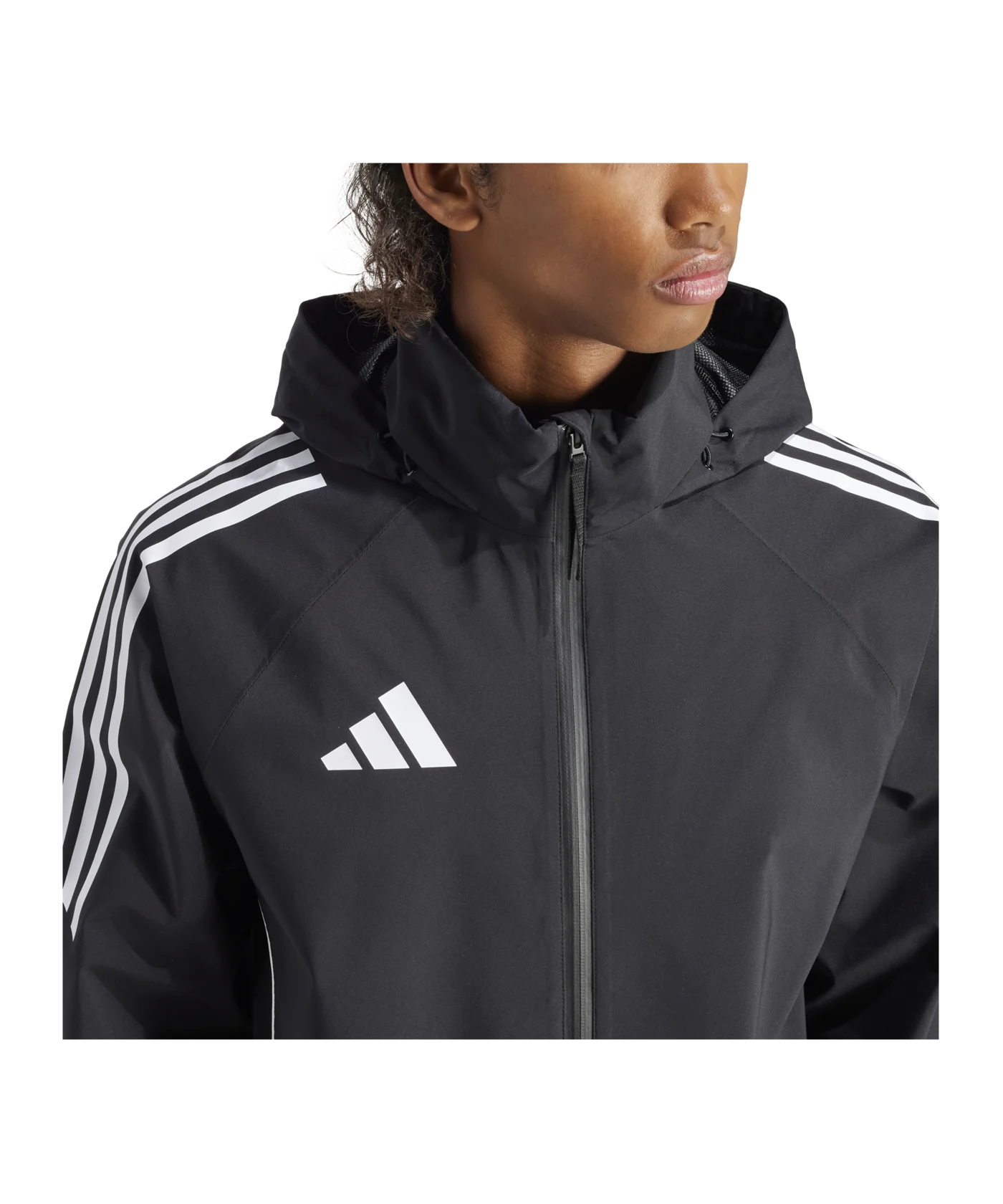adidas Tiro 24 Regenjacke Schwarz Weiss