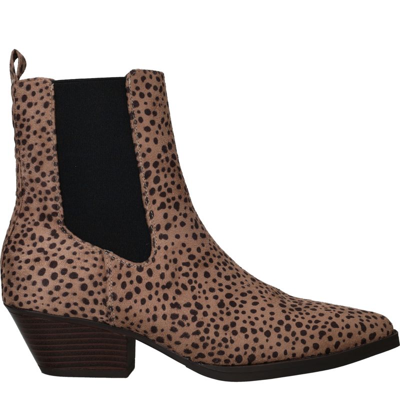 POSH by Poelman Enkellaarsjes Beige Dames