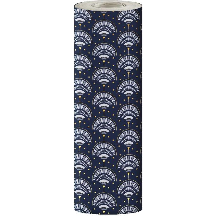 Papier 80g, Tiny 50x0,35m, Eventail bleu - Bleu