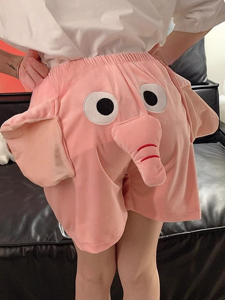 Miumi - Animal High Waist Shorts