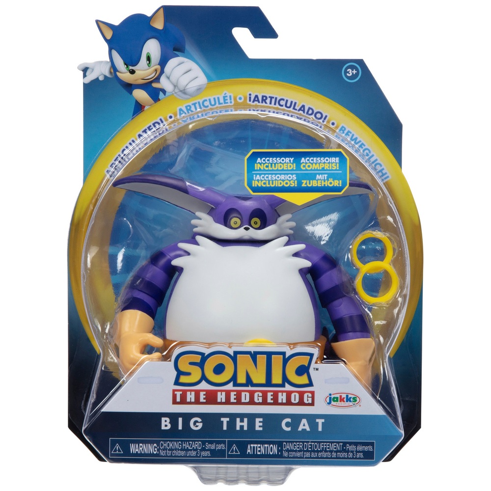 Sonic the Hedgehog 10cm Big the Cat mit zwei Ringen
