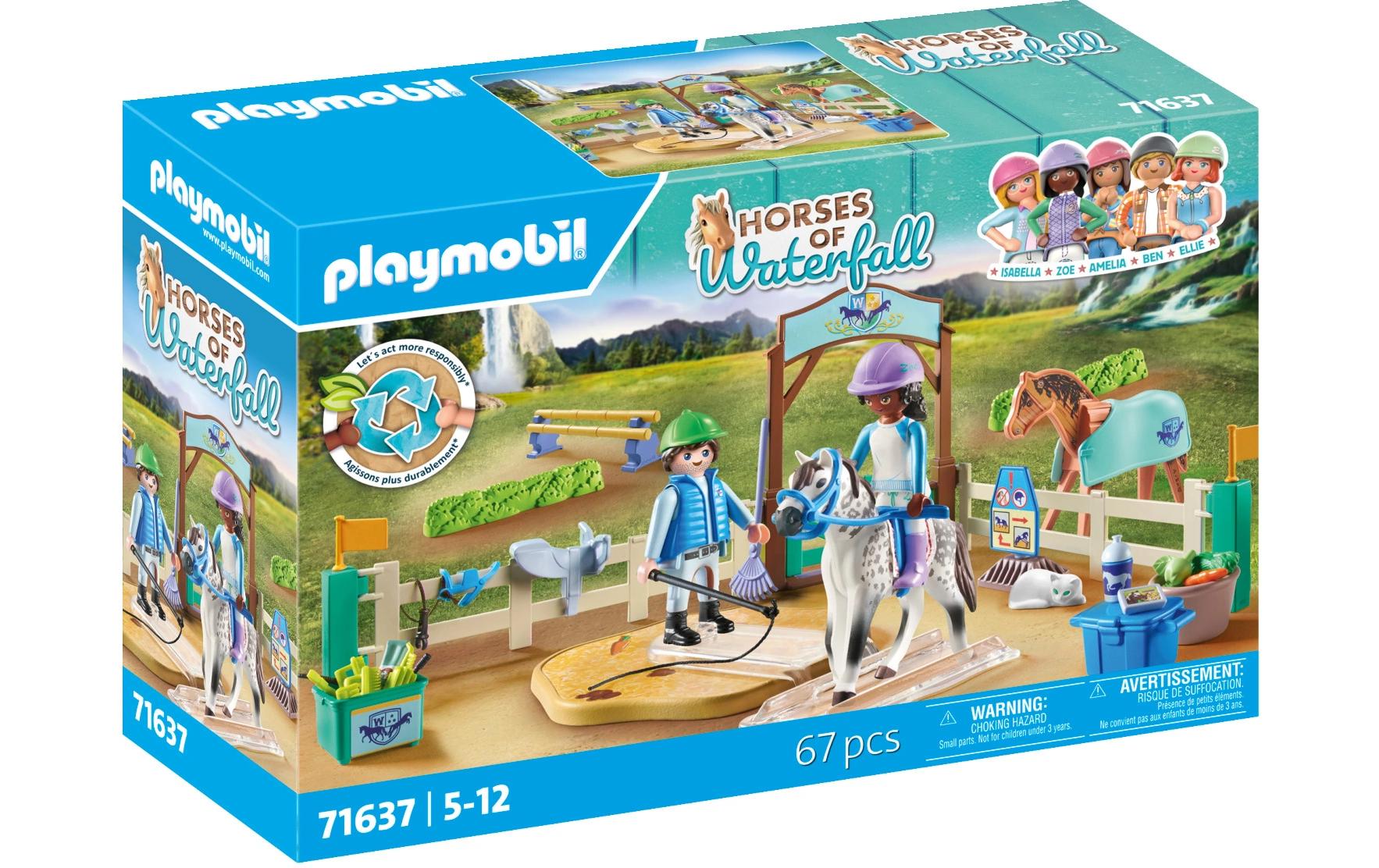 Horses of Waterfall Moderne Reitschule 71637Nachhaltiges Pferde-Spielset