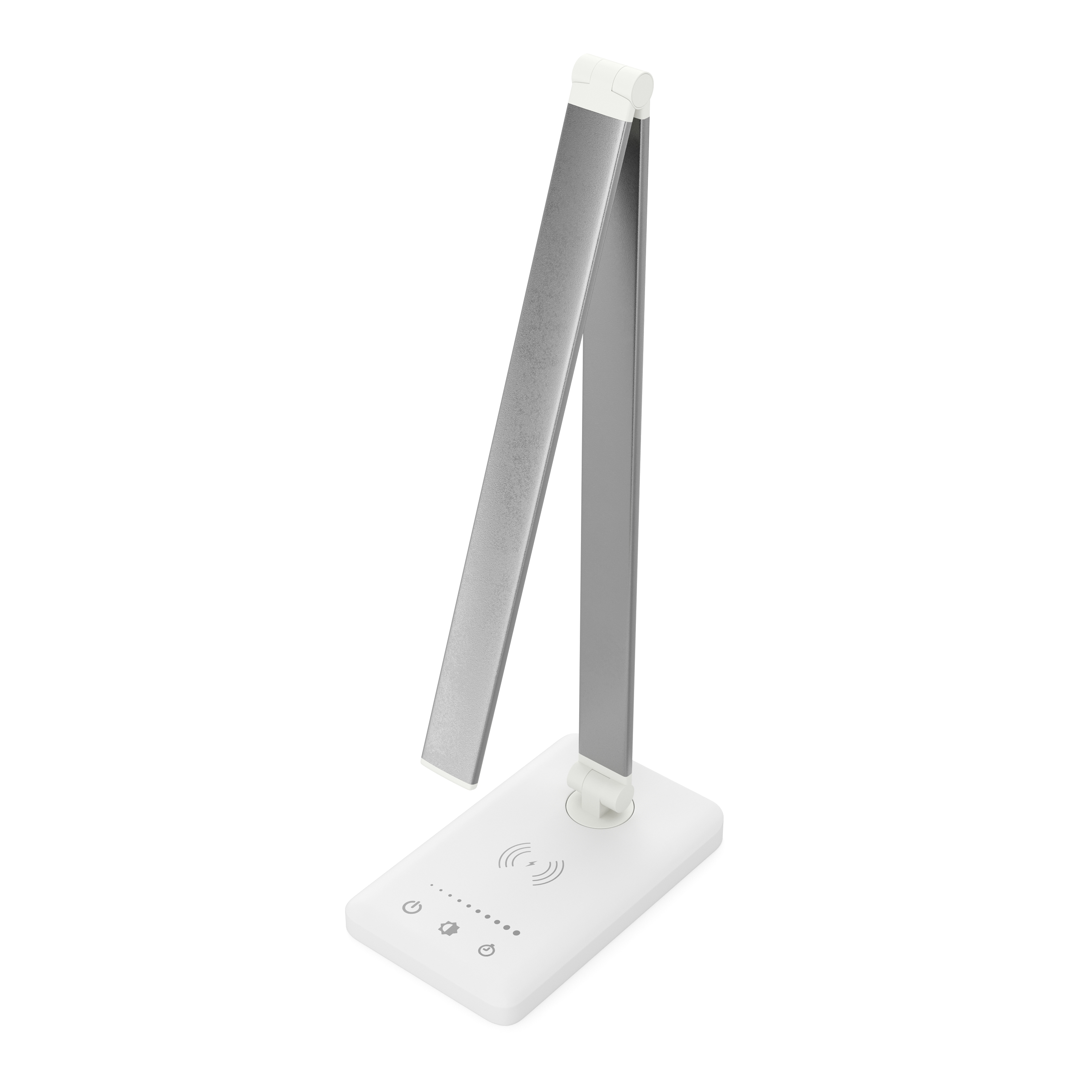 LED Tischlampe LUX mit Wireless Charger weiss