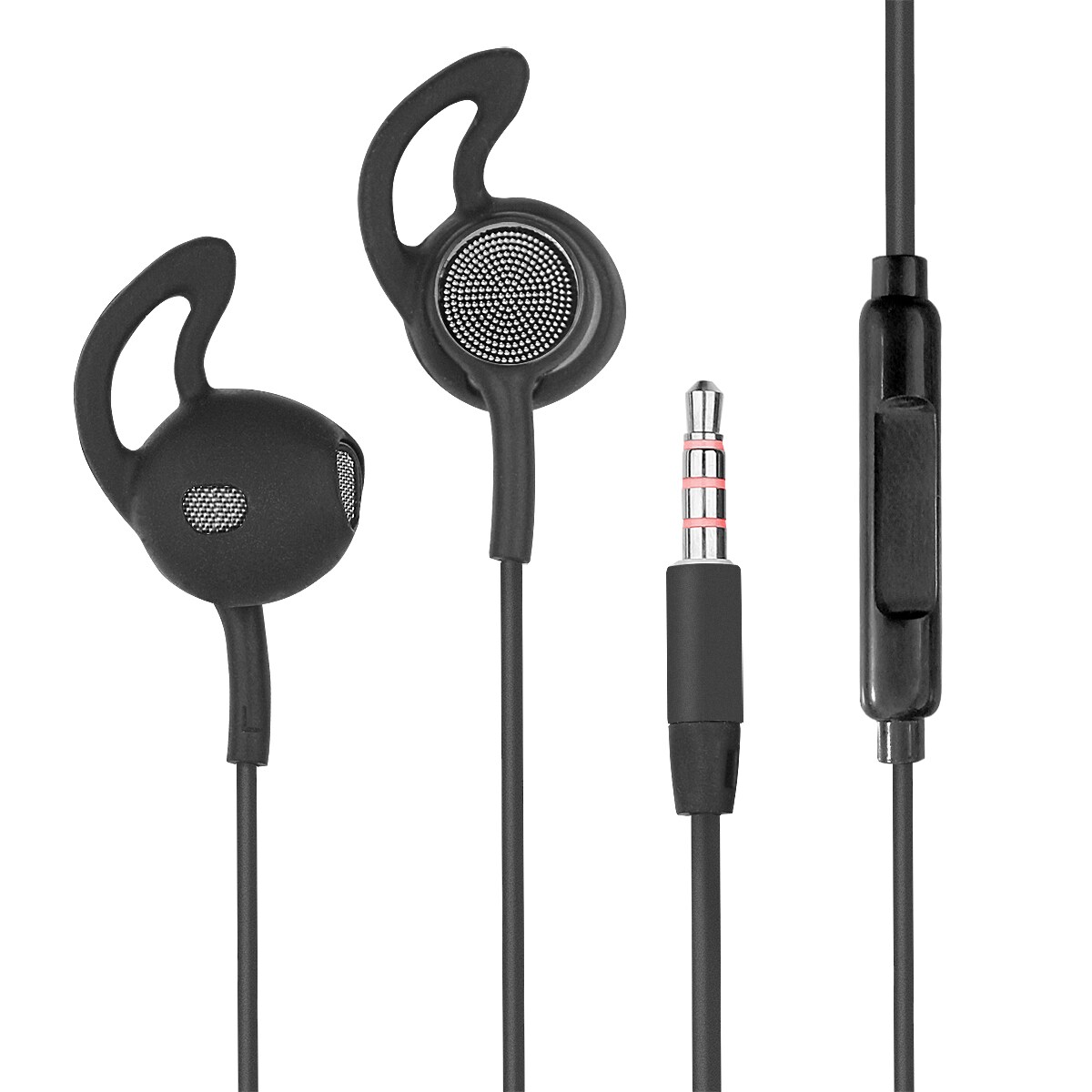 Fontastic In-Ear Headset L180 mit Extra Langem Kabel schwarz