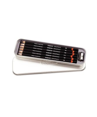 Derwent Graphic Pencil Tin Set Of 6
