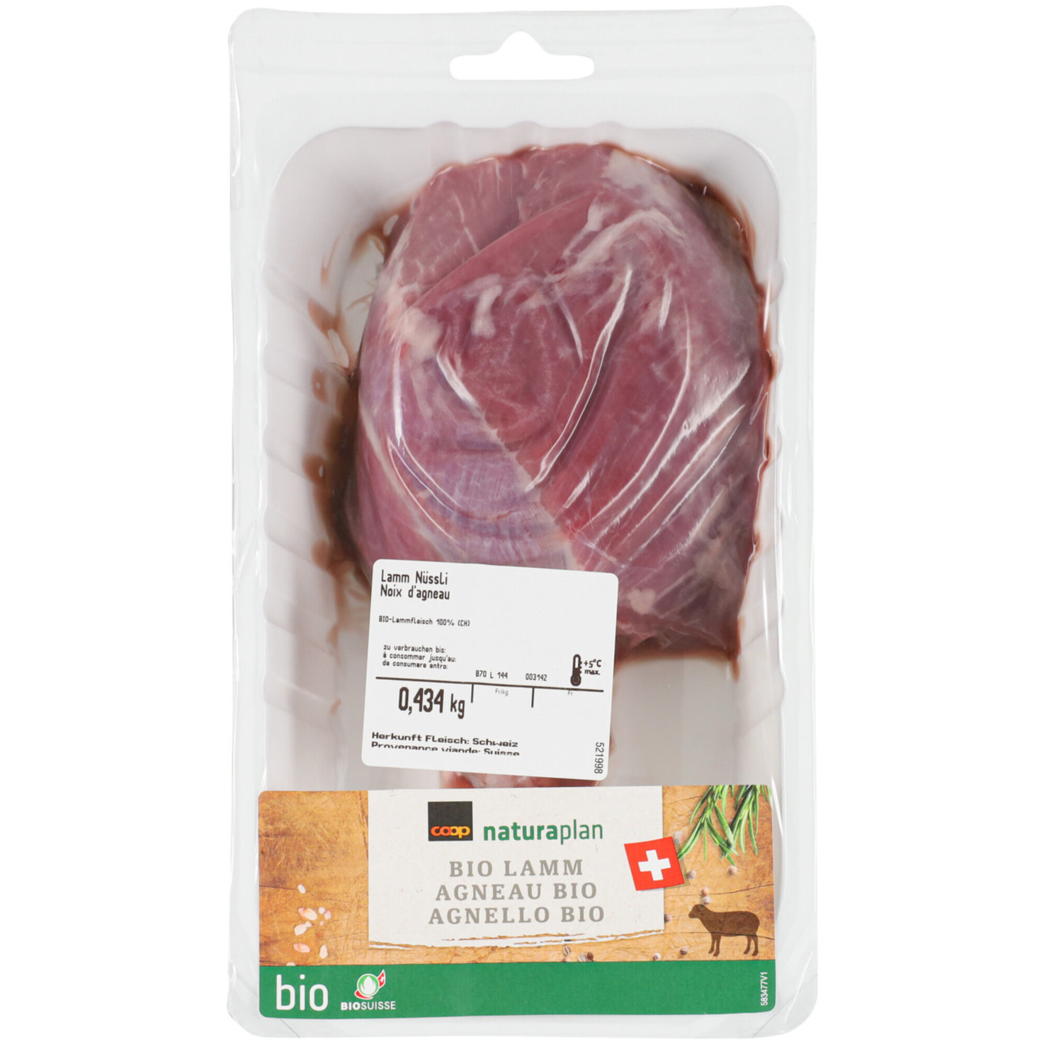 Naturaplan Bio Lammnüssli ca. 450g