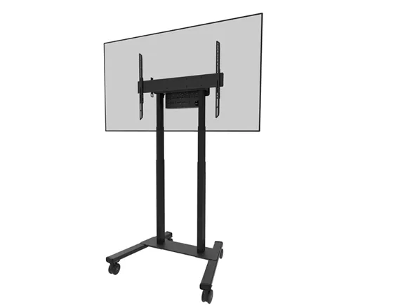 Neomounts FL55-875BL1 - Vogn med hjul - motoriseret - for LCD display - låsbar - stål - sort - skærmstørrelse: 55