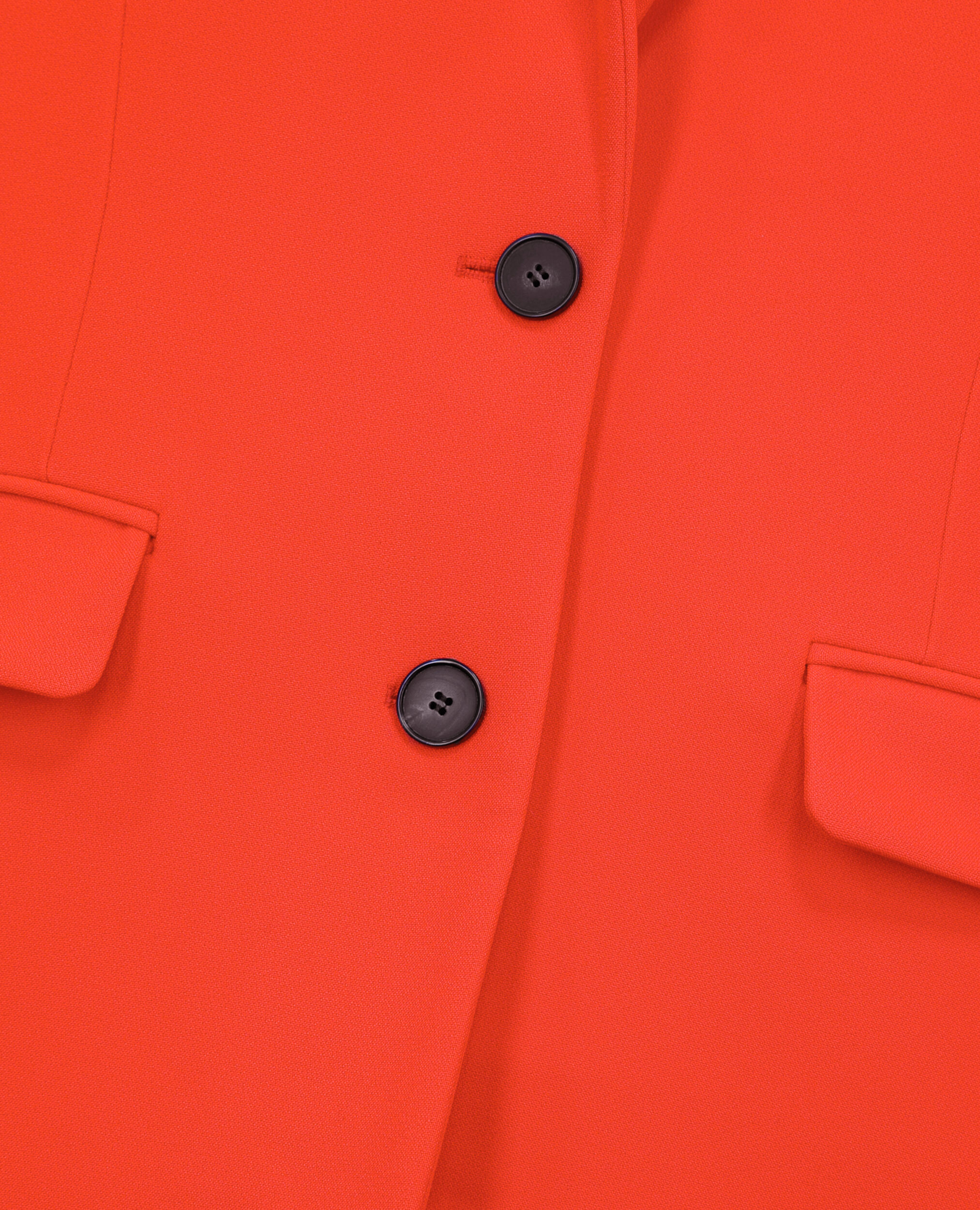 Veste tailleur orange en crêpe