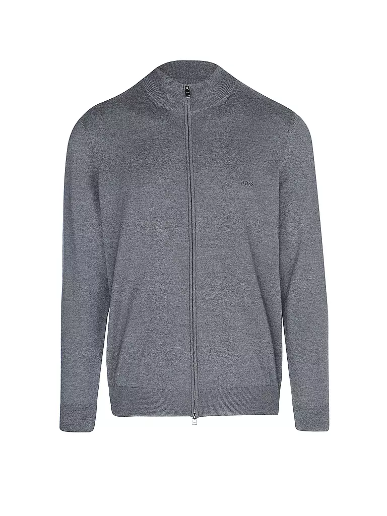 BOSS Strickjacke grau