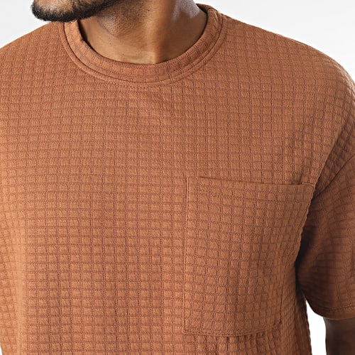 Tee Shirt Poche Marron