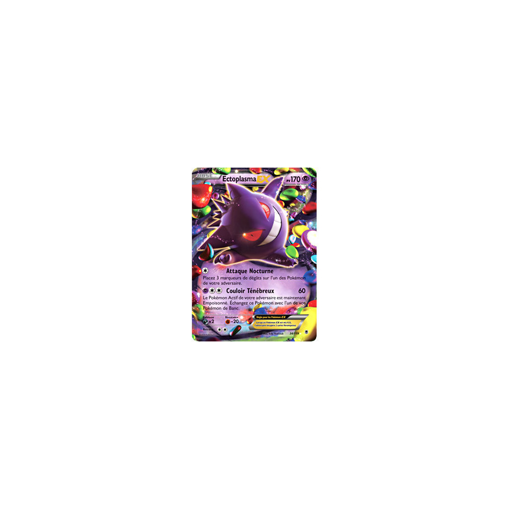 Carte Pokemon Ectoplasma Ex 170 PV
